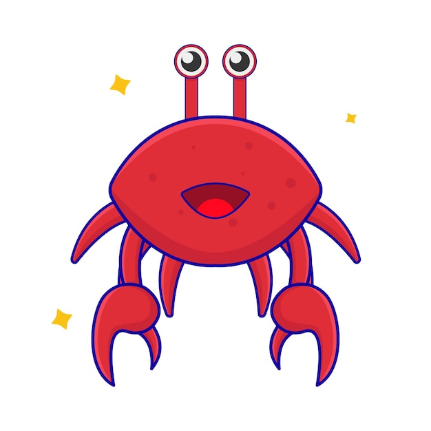 Vecteur illustration de crabe