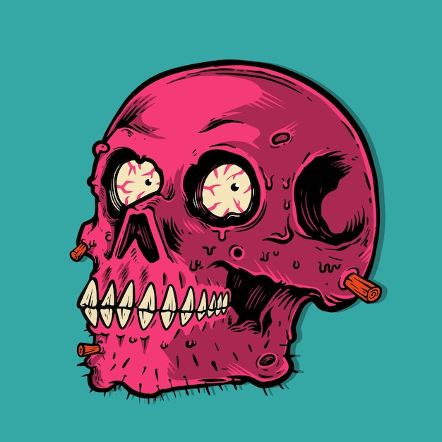 illustration de crâne