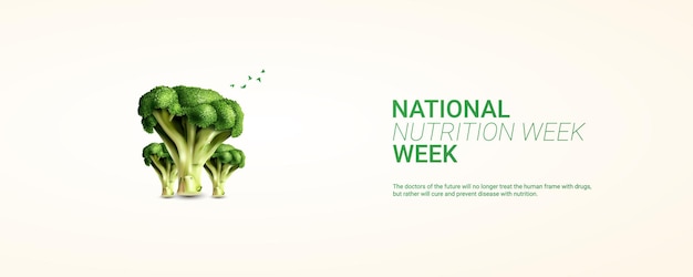 Illustration créative de conception de la Semaine nationale de la nutrition