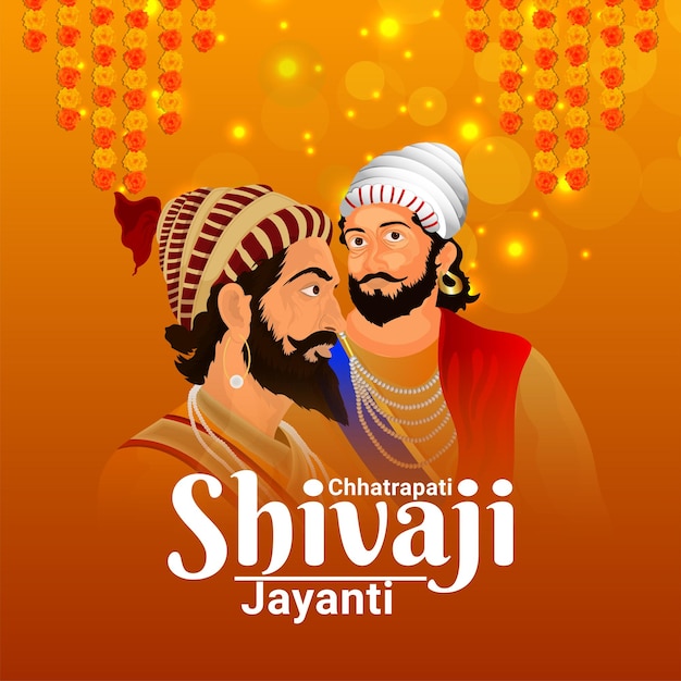 Vecteur illustration créative de shivaji maharaj jayanti