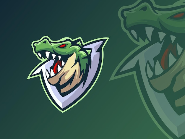 Illustration De Crocodile Pour Le Logo De La Mascotte