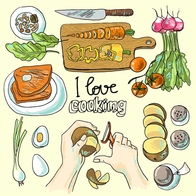 Illustration de la cuisine