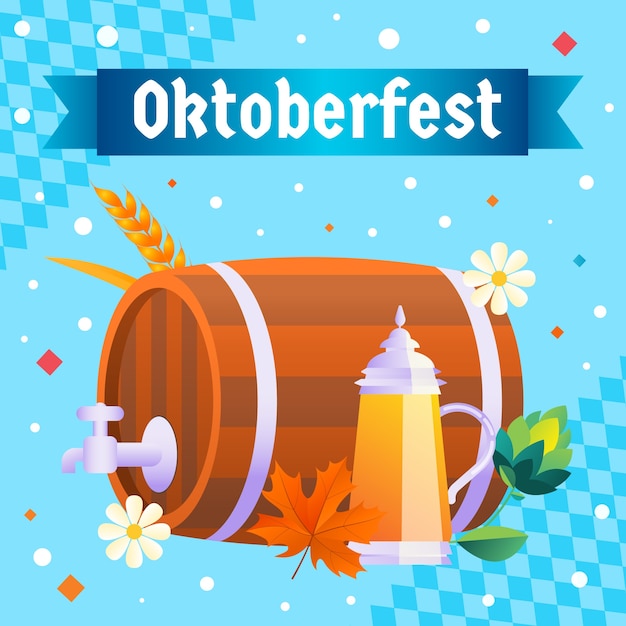 Illustration Dégradée Pour Le Festival Oktoberfest