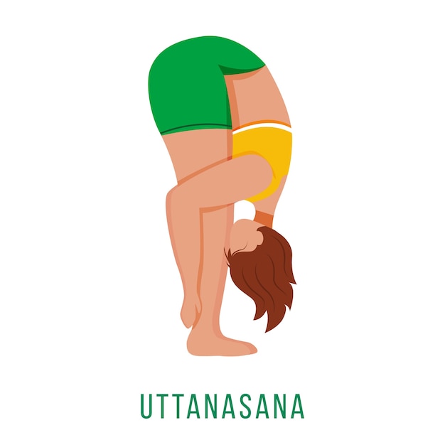 Illustration De Design Plat Uttanasana