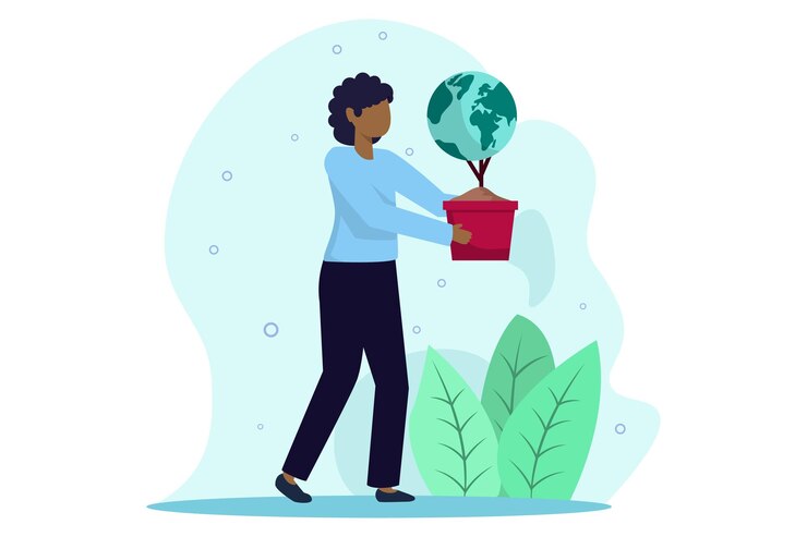 Vecteur illustration de la désignation du plat du jour de la terre