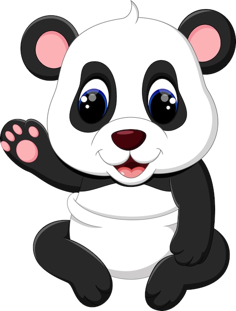 Illustration De Dessin Animé Mignon Bébé Panda