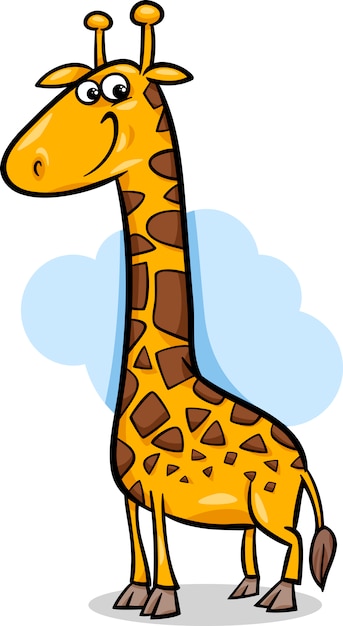 Illustration De Dessin Animé Mignon Girafe