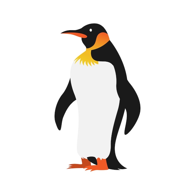 Illustration de dessin animé de Penguin de l'Antarctique, idéale pour l'autocollant, le logo et l'icône avec des thèmes d'hiver