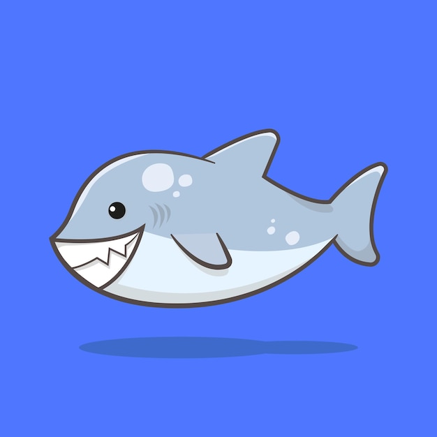 Illustration de dessin animé de requin