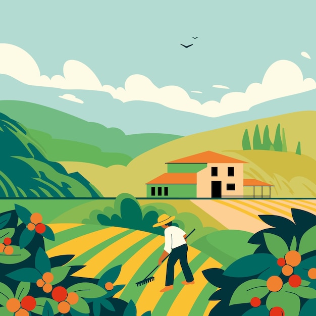 Illustration dessinée à la main de l'Amérique latine