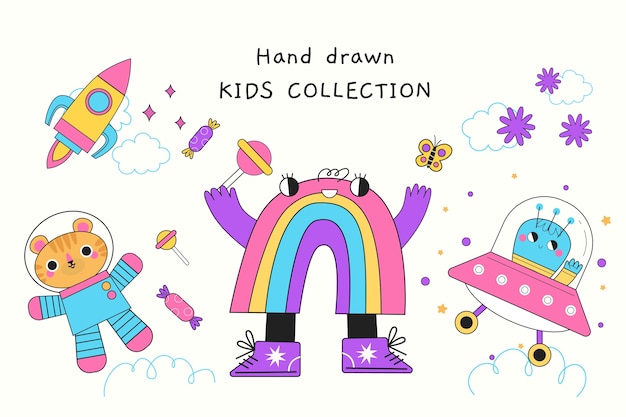 Illustration dessinée à la main pour enfants
