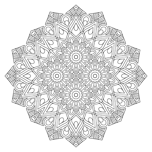 Illustration Détaillée De Mandala Décoratif