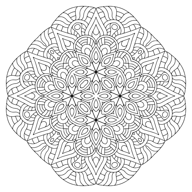 Illustration Détaillée De Mandala Décoratif