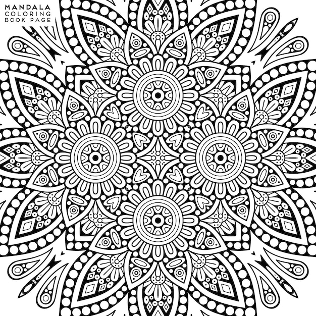 Illustration détaillée de mandala décoratif