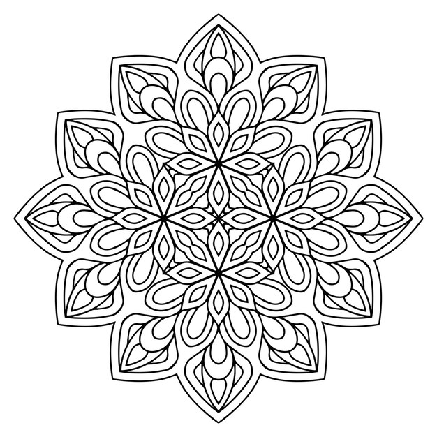 Illustration Détaillée De Mandala Décoratif