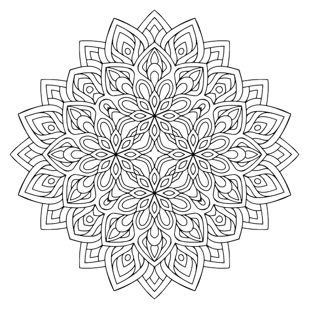 Illustration Détaillée De Mandala Décoratif