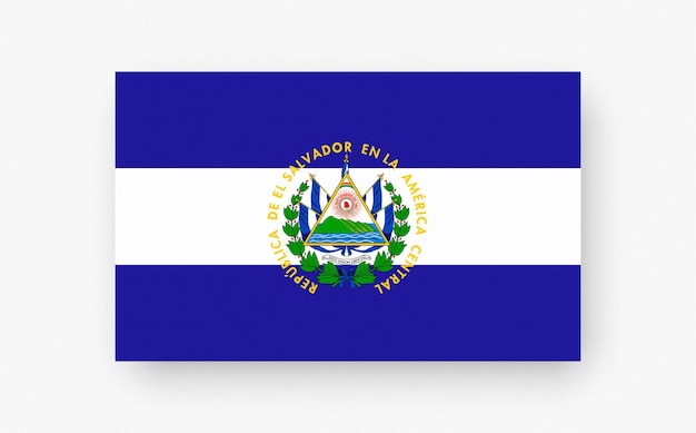 Illustration détaillée et précise du drapeau coloré de l'Estonie El Salvador