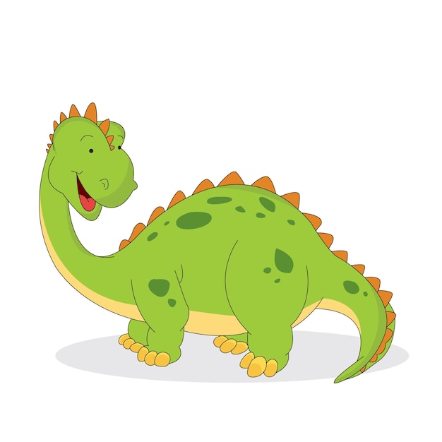 Vecteur illustration de dinosaure mignon