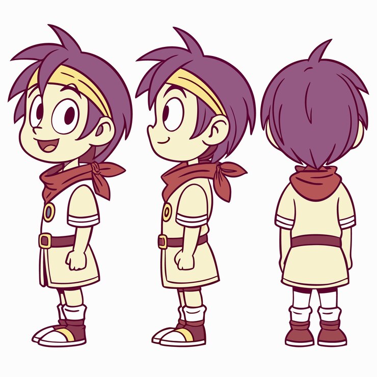 Vecteur illustration de diverses poses