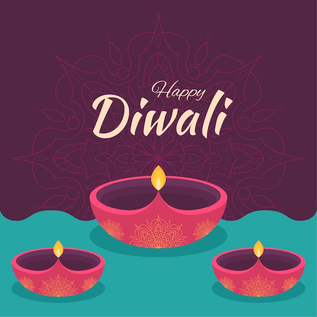 Vecteur illustration de diwali