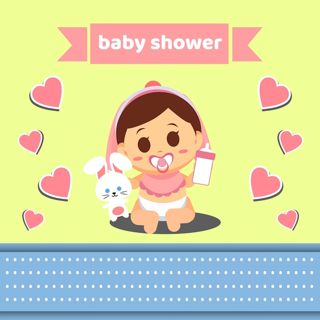 Illustration De Douche De Bébé