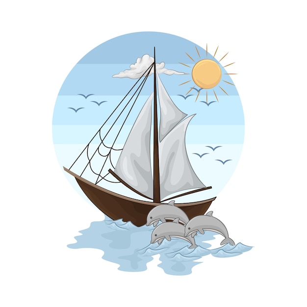 Illustration Du Bateau