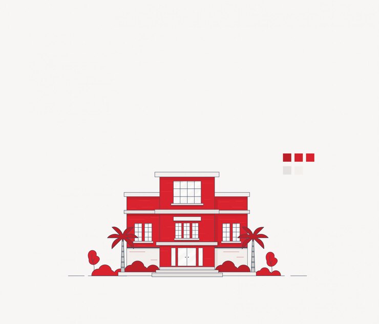 Vecteur illustration du bâtiment de l'école