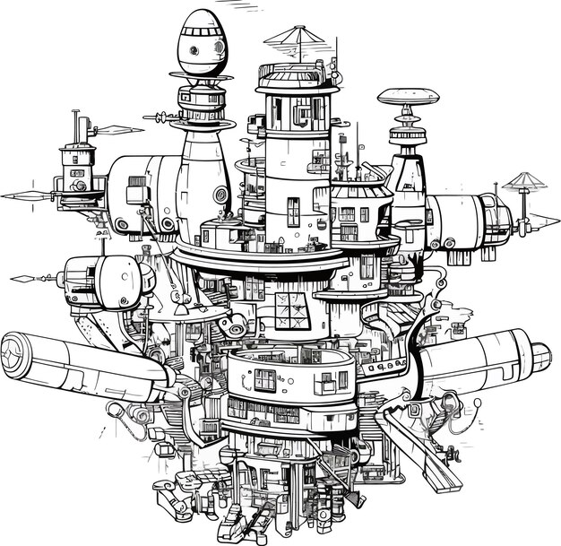 Vecteur illustration du bâtiment