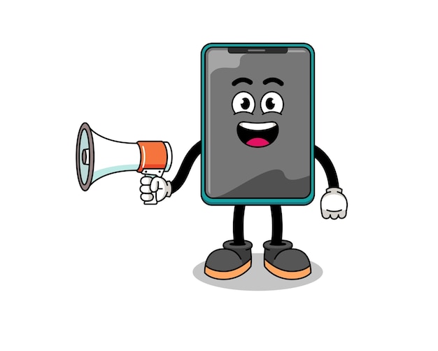 Illustration Du Boxeur De Smartphone