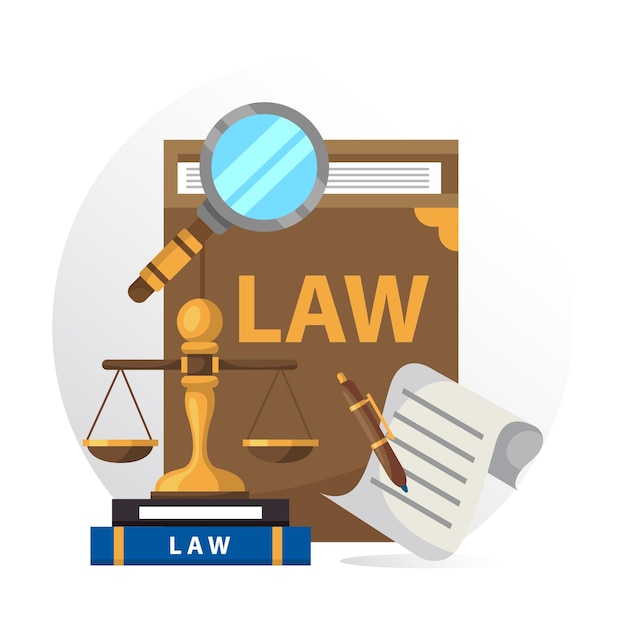 Illustration du cabinet d'avocats pour le cabinet d'avocats