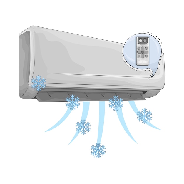 Vecteur illustration du climatiseur