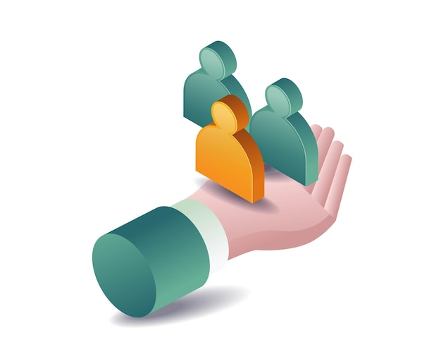 Illustration du concept de contrôle des équipes commerciales