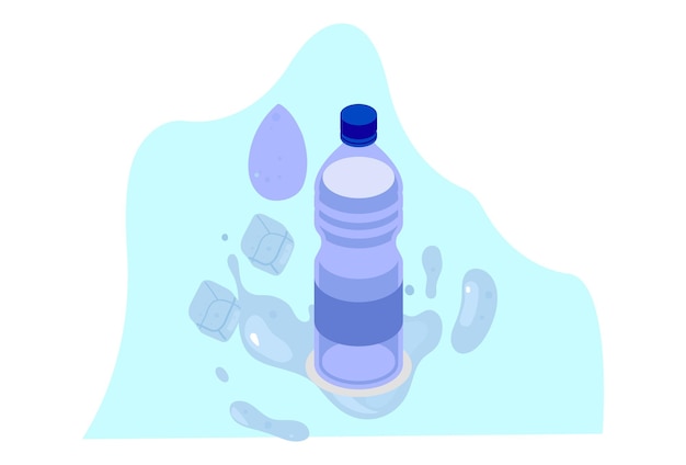 Illustration du concept de l'eau élégante et belle
