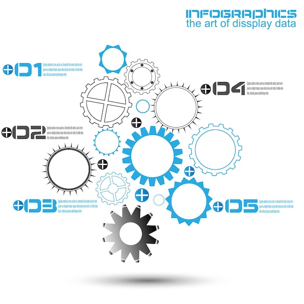 Illustration Du Concept D'engrenage Mécanique