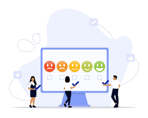 Illustration du concept de feedback émotionnel