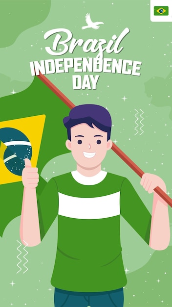 Illustration Du Concept De La Fête De L'indépendance Du Brésil