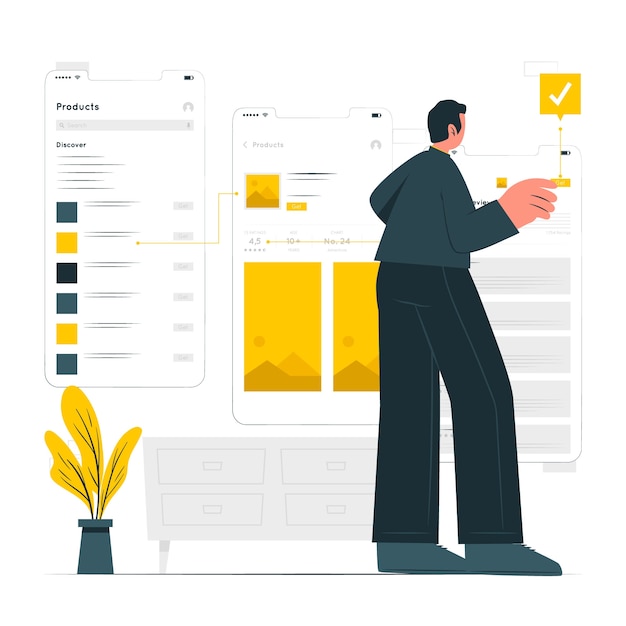 Illustration du concept de flux d'utilisateurs