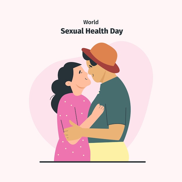 Vecteur illustration du concept de la journée mondiale de la santé sexuelle