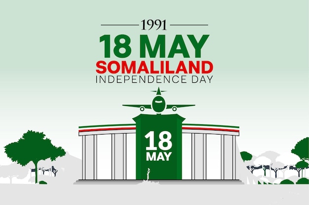 Vecteur illustration du concept de la journée nationale du somaliland