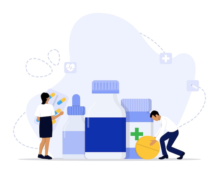 Vecteur illustration du concept de médecine