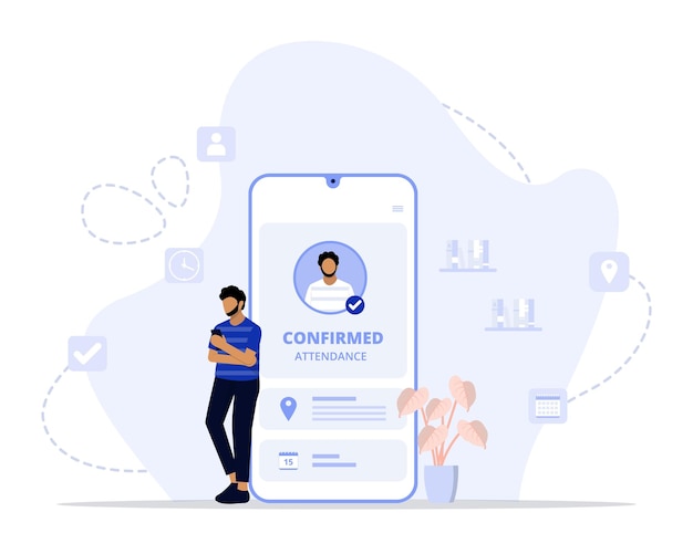 Illustration du concept de présence confirmée