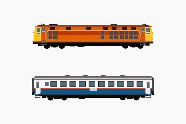 Illustration Du Concept De Train Séparé