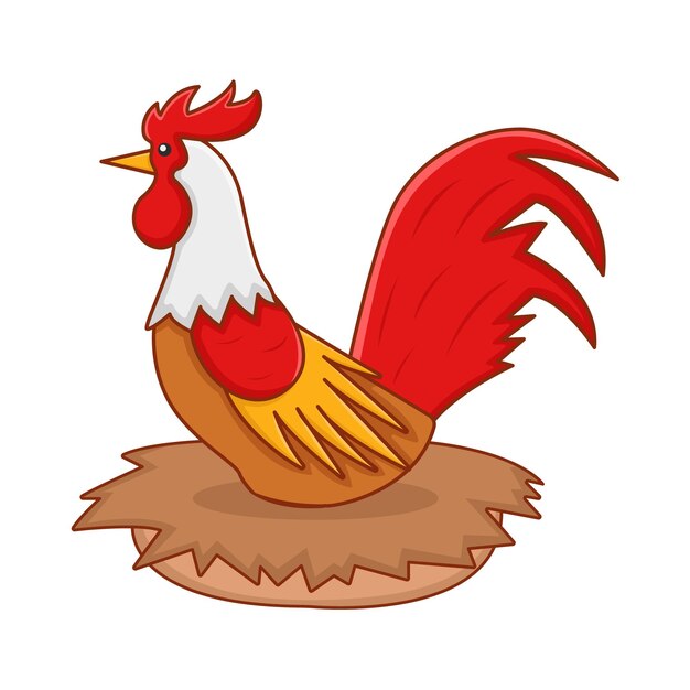 Vecteur illustration du coq