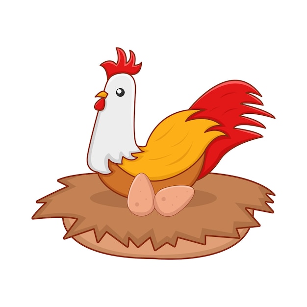 Vecteur illustration du coq