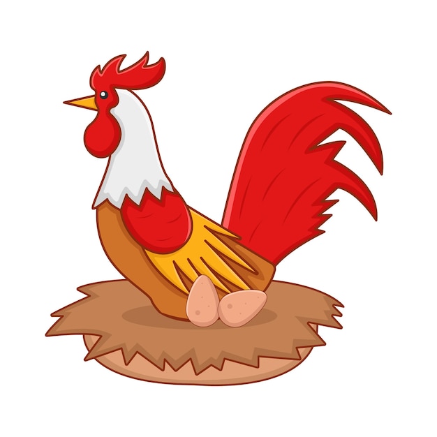 Vecteur illustration du coq