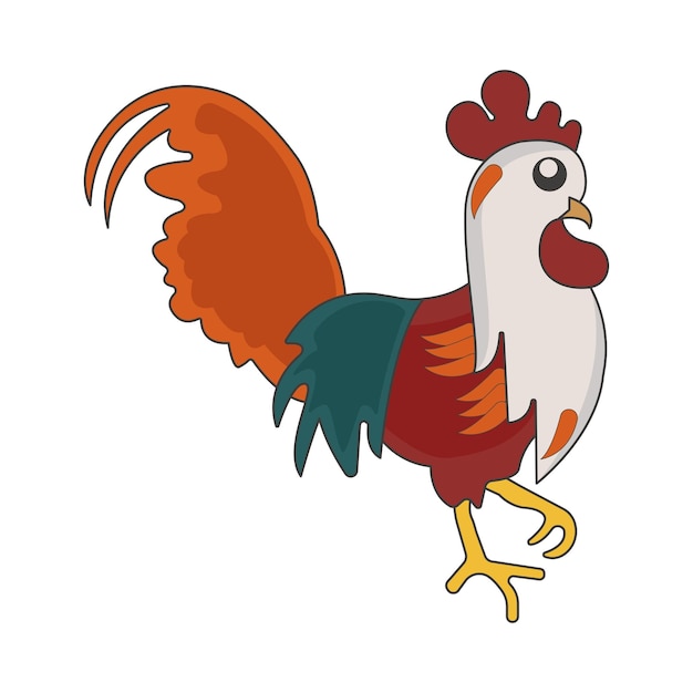 Vecteur illustration du coq