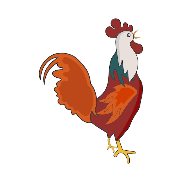 Vecteur illustration du coq