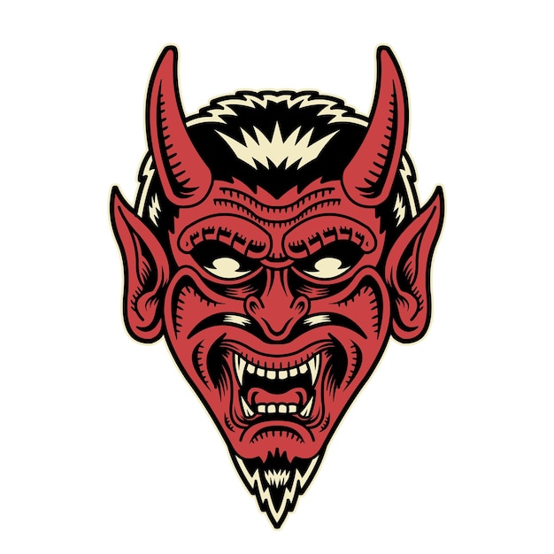 Illustration du diable rouge