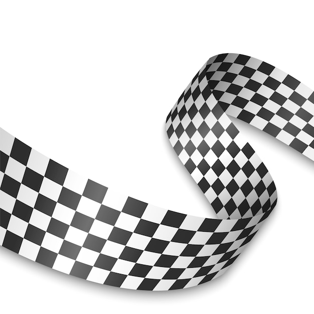Illustration du drapeau à damier