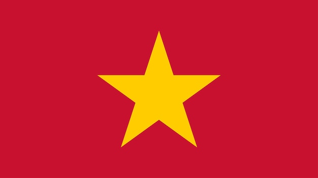 Vecteur illustration du drapeau vietnamien